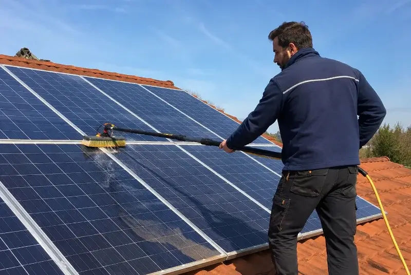 Nettoyage et entretien de panneaux solaires à Saint-Révérend