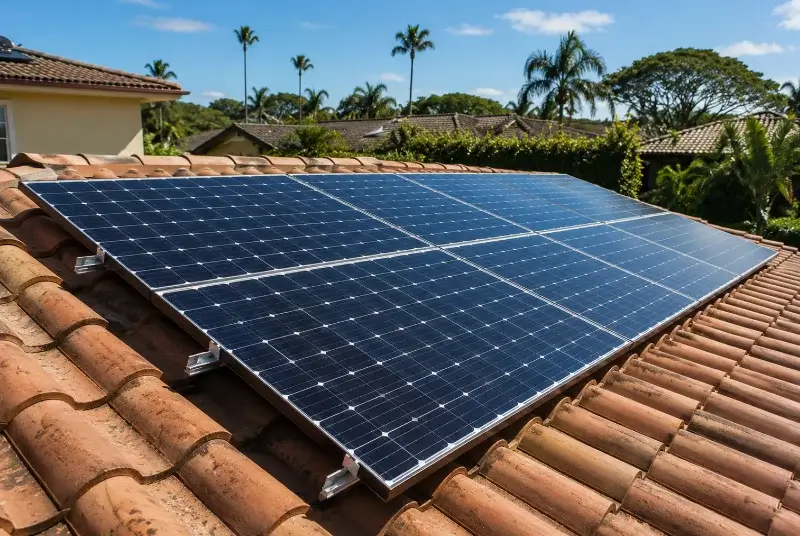 Installation de panneaux solaires à Saint-Révérend